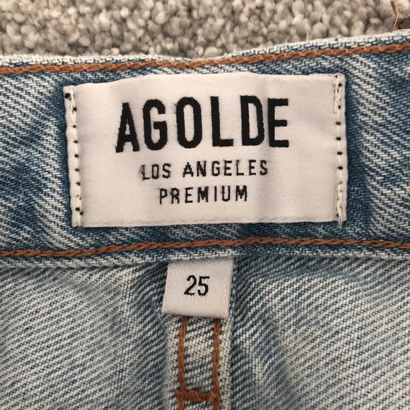 AGOLDE Parker Distressed Denim Shorts - Picture 4 of 6
